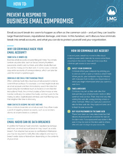 How to Prevent & Respond to Business Email Compromise