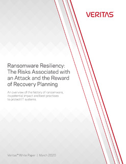 Ransomware Resiliency: The Risks Associated withan Attack and the Reward of Recovery Planning