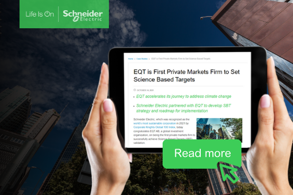 EQT is First Private Markets Firm to Set Science Based Targets