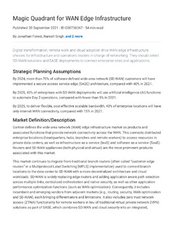 A Leader in 2020 Magic Quadrant for WAN Edge Infrastructure