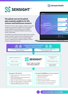 The global real world patient data analytics platform for life sciences and healthcare research