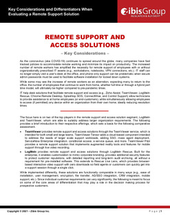 Zibis Group: Remote Support and Access Solutions Report