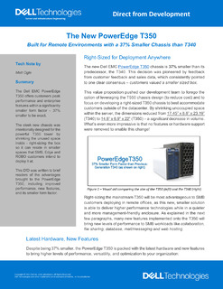 PowerEdge T350: Built for Remote Environments with a 37% Smaller Chassis than T340