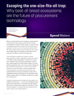 Why best-of-breed ecosystems are the future of procurement technology