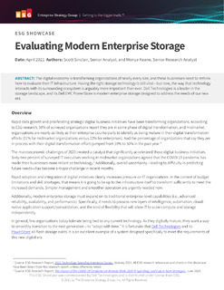 ESG: Evaluating Modern Enterprise Storage