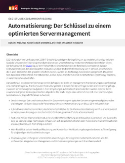 Automatisierung: Der Schlüssel zu einem optimierten Servermanagement