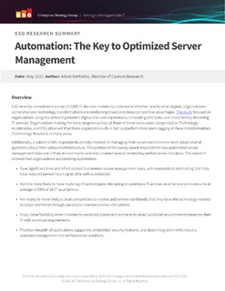 Automation: The Key to Optimized Server Management