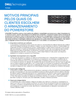 Motivos Principais Pelos Quais OS Clientes Escolhem O Armazenamento Do Powerstore