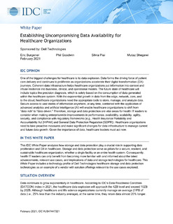 Establishing Uncompromising Data Availability for Healthcare Organizations