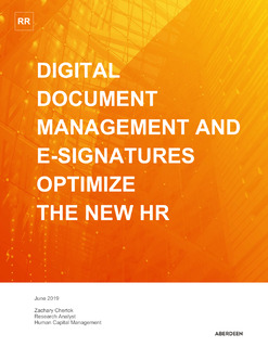 Digital Documents Management and E-Signature Optimize the New HR