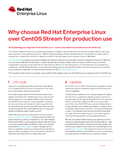 Why Choose Red Hat Enterprise Linux Over CentOS Stream for Production Use
