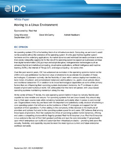 Moving to a Linux Environment