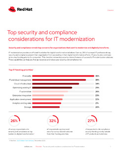 Top Security and Compliance Considerations for IT Modernization