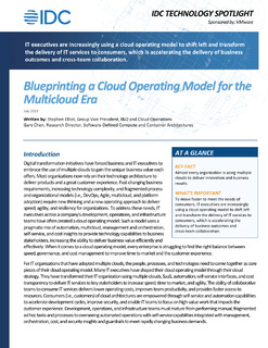 IDC: Blueprinting a Cloud Operating Model for the Multicloud Era