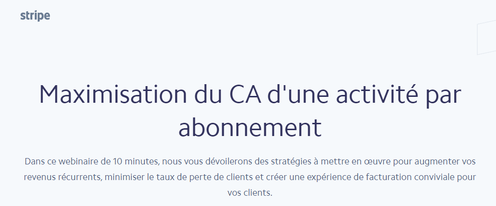 Mini webinaire : comment maximiser le CA d’une activité par abonnement