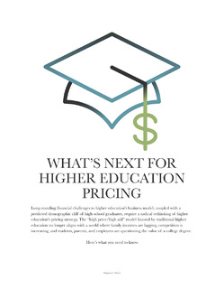 What is Next for Higher Education Pricing