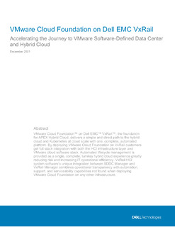 VMware Cloud Foundation on Dell EMC VxRail