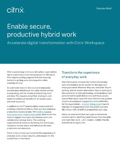 Enable secure, productive hybrid work