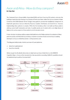 Axon and Akka – How do they compare?