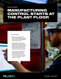 Manufacturing Control Starts at the Plant Floor