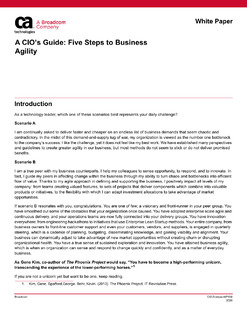 The CIO’s Five-Step Guide to Business Agility