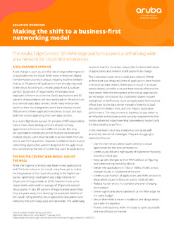 Making the shift to a business-first networking model