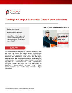 The Digital Campus Starts with Cloud Communications