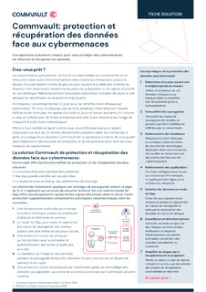 Commvault: protection et récupération des données face aux cybermenaces