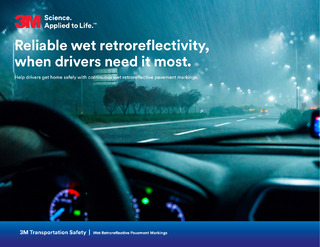 Increase road safety during rainy nights with reliable wet retroreflective signs.