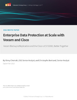 Enterprise Data Protection at Scale with Veeam and Cisco