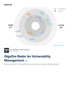GigaOm Radar for Vulnerability Management v1.0