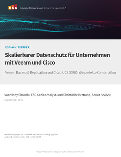 Skalierbarer Datenschutz für Unternehmen mit Veeam und Cisco