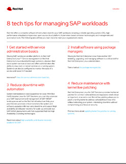 8 Tech Tips for Managing SAP Workloads