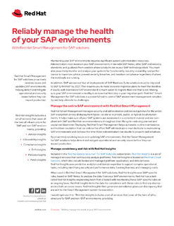 Reliably Manage the Health of Your SAP Environments