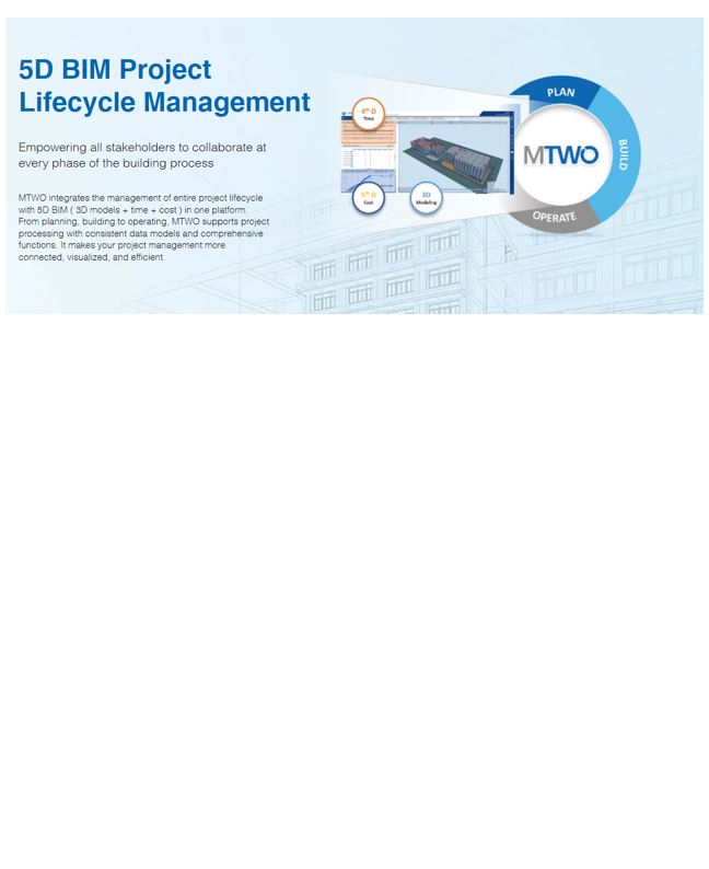 End-to-end 5D BIM Enterprise Cloud solution MTWO for faster, smarter, and greener airports