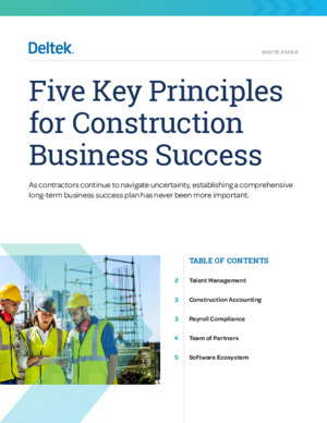 Five Key Principles For Construction Business Success