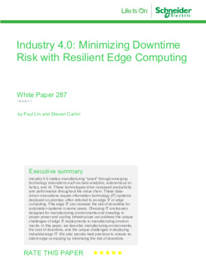 Industry 4.0: Minimizing Downtime Risk with Resilient Edge Computing