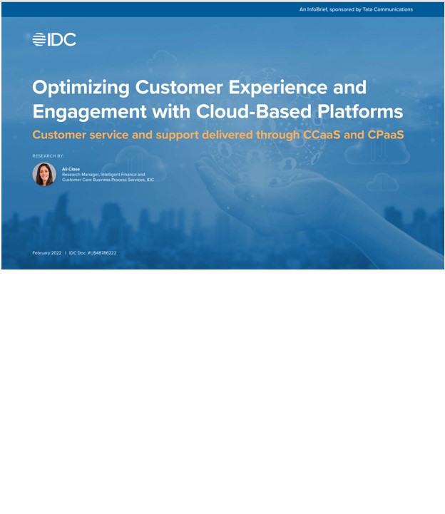 Infobrief with IDC on CX