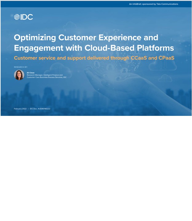 Infobrief with IDC on CX