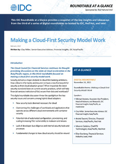 Making a Cloud-First Security Model Work