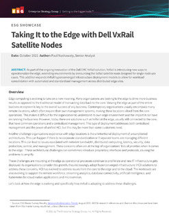 Taking It to the Edge with Dell VxRail Satellite Nodes