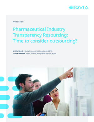 Pharmaceutical Industry Transparency Resourcing: Time to consider outsourcing?