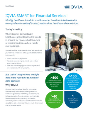 IQVIA SMART for Financial Services