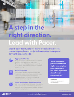 A step in the right direction – Lead with Pacer