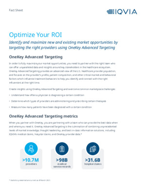 Fact Sheet: Optimize Your ROI