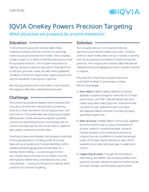 Case Study: IQVIA OneKey Powers Precision Targeting