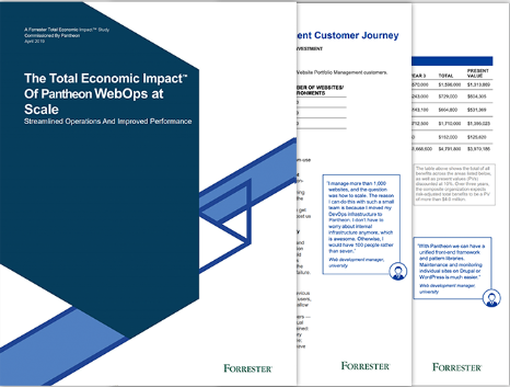 The Total Economic Impact™ (TEI) of Pantheon WebOps at Scale