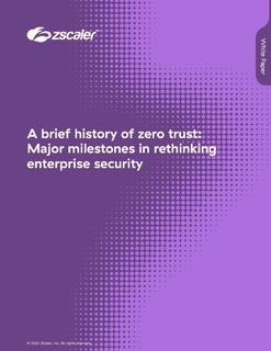 A Brief History of Zero Trust: Major Milestones in Rethinking Enterprise Security