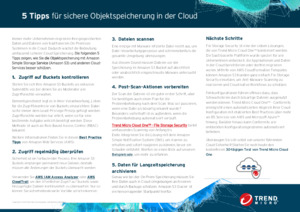 5 Tipps für sichere Objektspeicherung in der Cloud