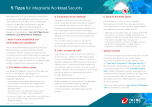 5 Tipps für integrierte Workload Security